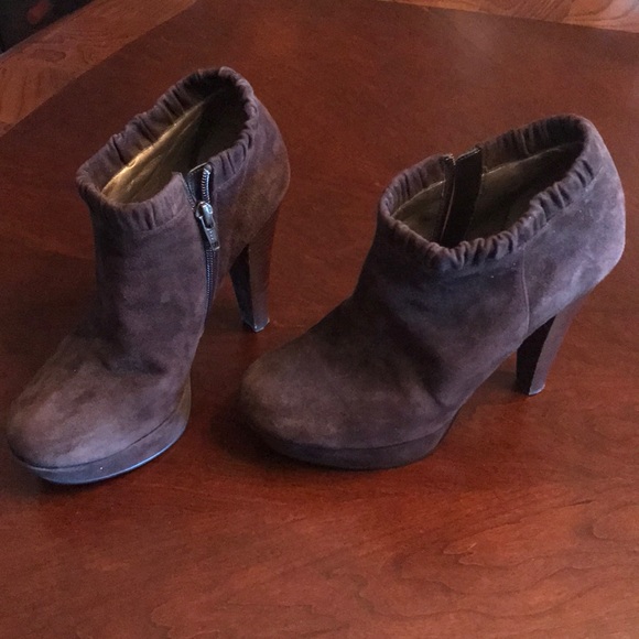 Paolo Shoes - Linea Paolo Brown Suede Booties